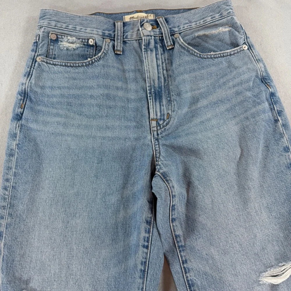 Madewell Perfect Vintage Straight Jeans Womens 27 Distressed